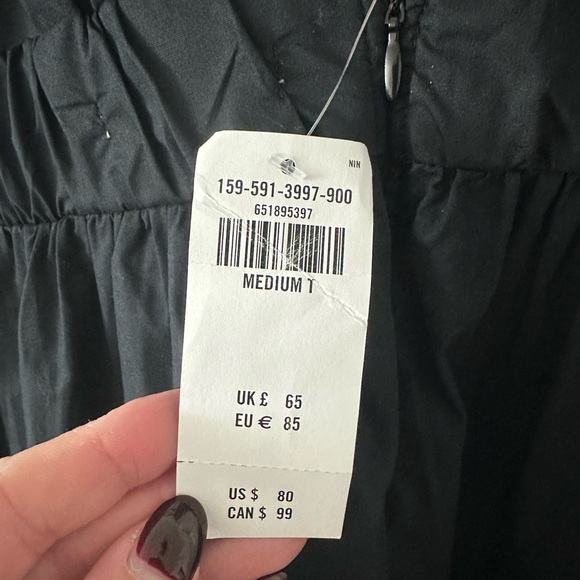 Abercrombie and fitch deep V mini dress. Medium TALL length - Picture 3 of 4